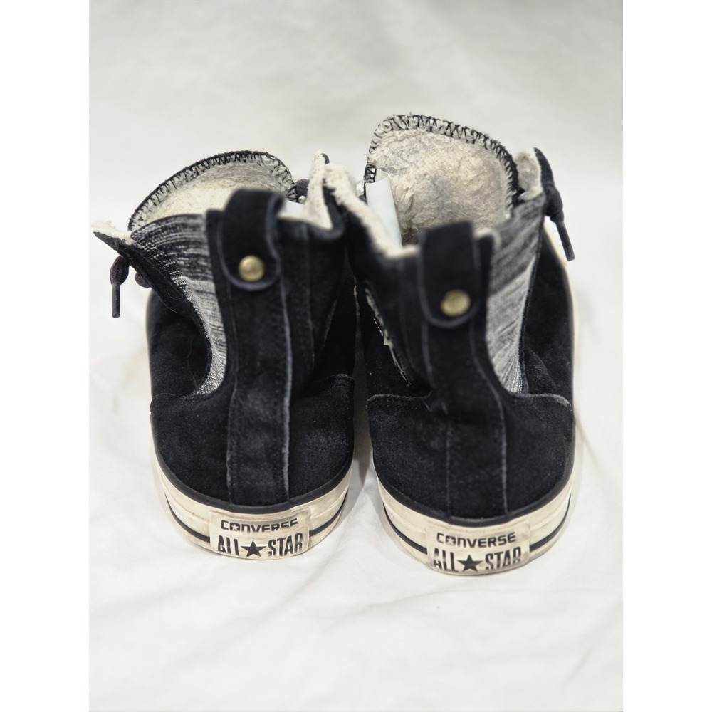 Converse All Star Chuck Taylor Chelsee High Top Sneakers Womens 10 Black Suede - Picture 3 of 7